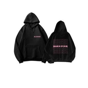 BLACKPINK BORN PINK WORLD TOUR SEOUL HOODIE Black Size Medium 2022 YG